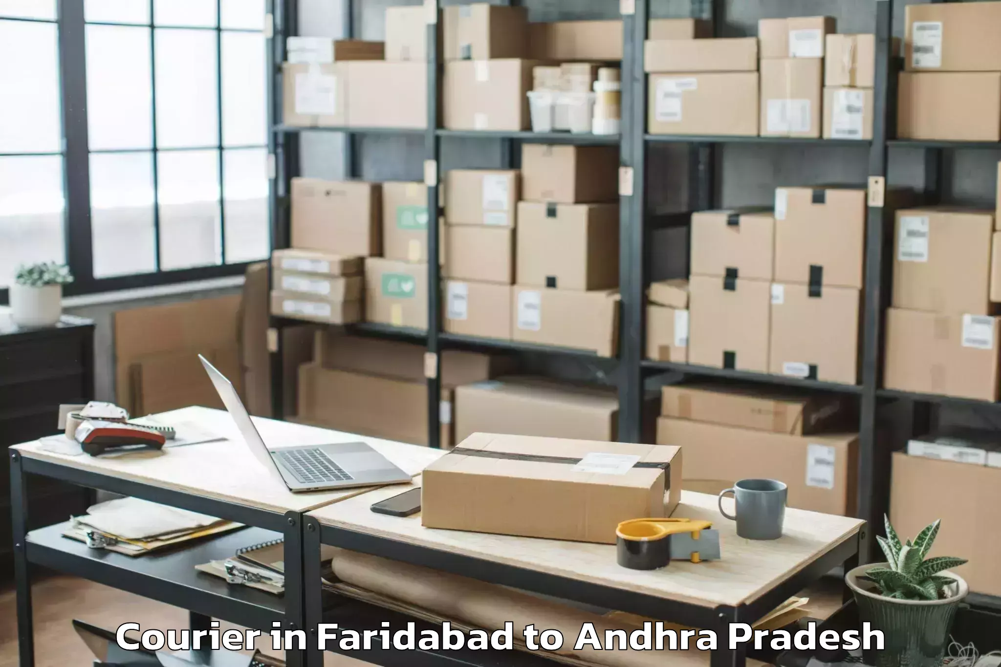 Affordable Faridabad to Bellamkonda Courier